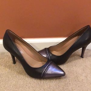 New Pumps. Black and Granite 3 inch heel